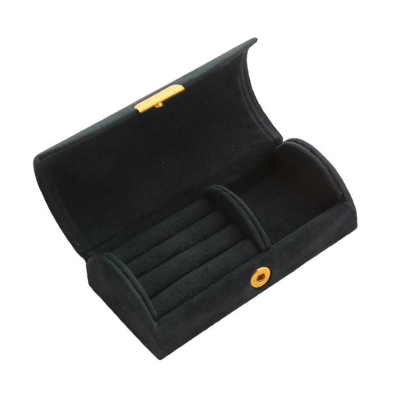 Velvet Jewelry Storage Box Portable Travel Ring Earrings Necklace Jewelry Organizer Display Case Earrings Necklace Storage Box
