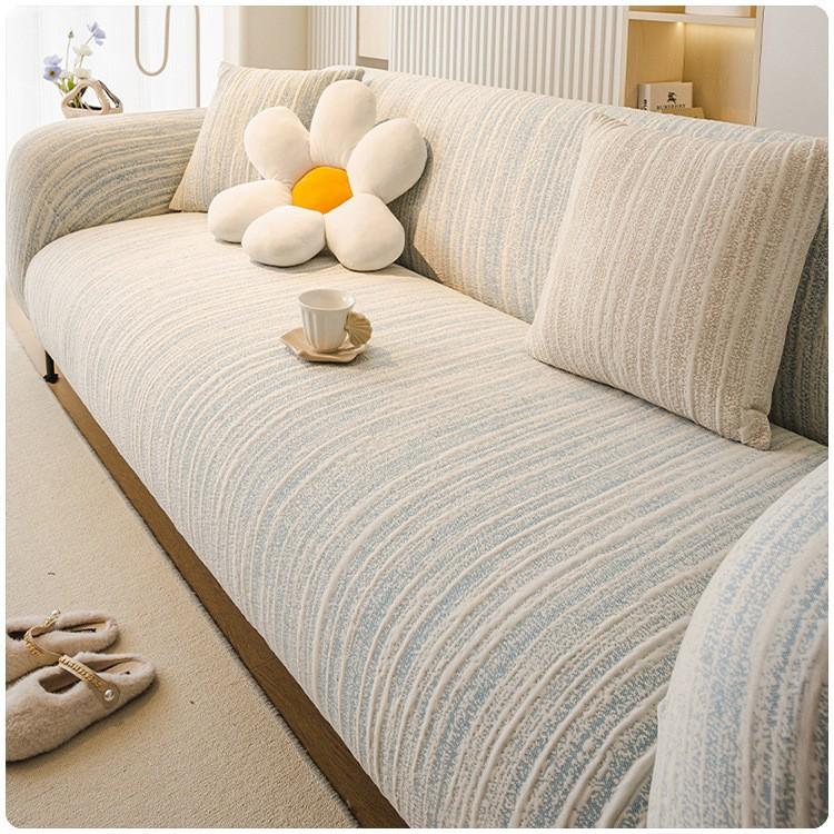 Stretchable Sofa Cover Universal Cat Scratch Proof Full Protection Cover For All Seasons Couch Protector Elastic Sofa Slipcover