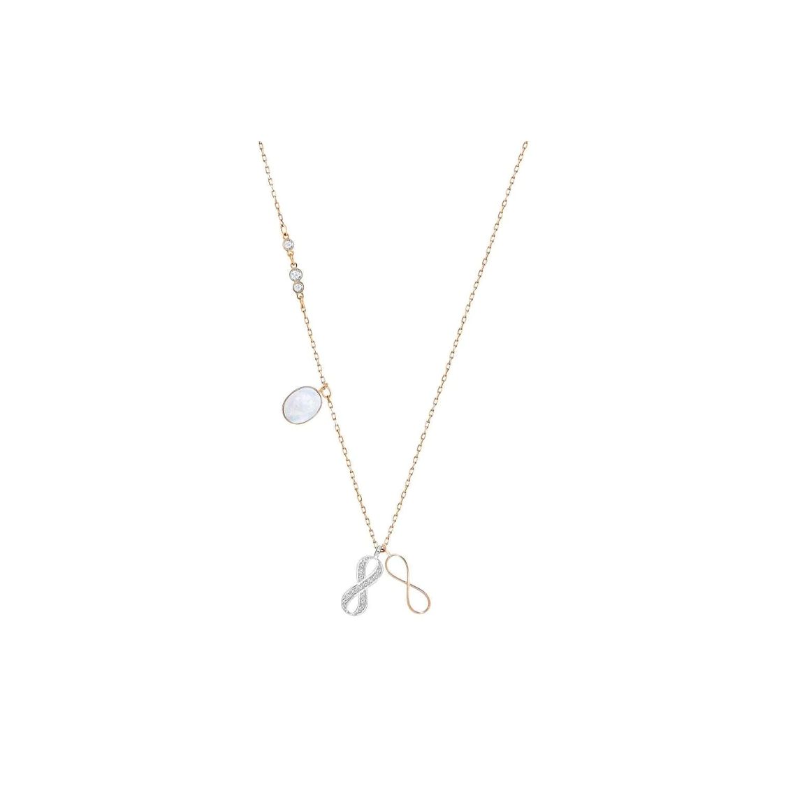 

Swarovski Duo Lucky Eight Mother Of Pearl Necklace Women necklace Rose-Gold 5182086 Gold,F