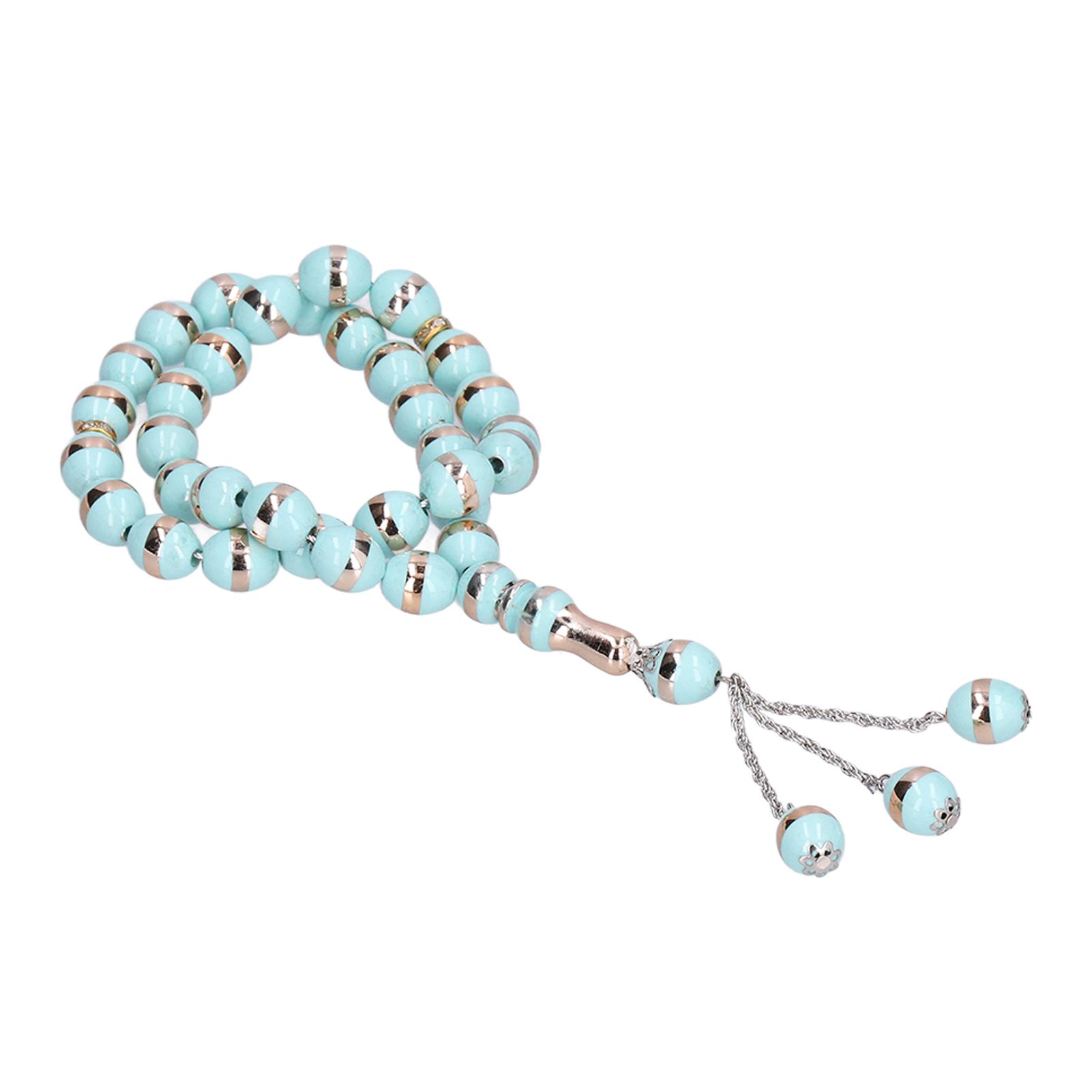 

Молитвенные четки, легкий прочный смоляной элегантный стиль, привлекательный мусульманский браслет для женщин, мужчин, озеро