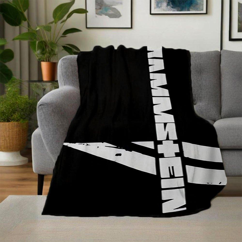 Rammstein - CD + T-Shirt BundleBlanket Flannel Throw Blanket for Sofa, Bed, Travel, Camping, Office, Couch, Chair, And Bed Gift for Christma