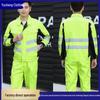 Men's Anti-Static High-Visibility Workwear Set for Construction, Road Administration, Rescue, and Landscaping