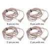 KZ Cable High Purity Oxygen-free Copper Flat Upgrade Cable Earphones Cable Wire with Mic For KZ EDX PRO ZES ZEX PRO ZSX DQ6S