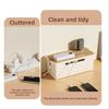 Plastic Desktop Storage Box Multi-Purpose Power Socket Management Box