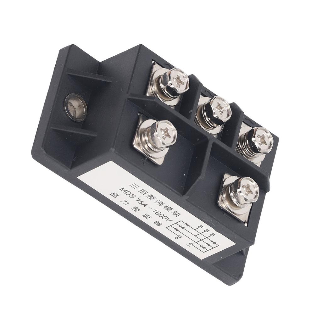 3-фазный мостовой выпрямитель 75A 5-контактный ABS латунный теплоотводящий диодный выпрямитель силовой модуль 1600