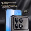 Redmi K70 Phone Case, Redmi K70Pro Protective Cover, Shockproof Lens Full Protection Soft, Simple Luxury Silicone Outer Case, WoAnd Leather Case, Gray