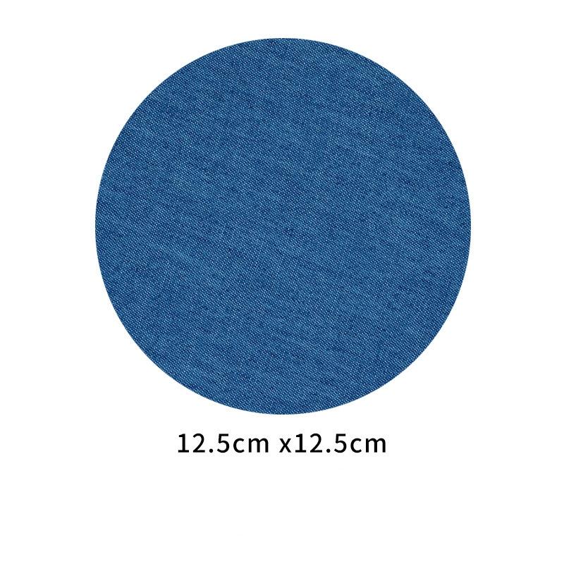 100pcs Denim Patches for Jean Clothing DIY Fabric Iron On Patches Appliques Repair Jeans Pants Elbow Knee Apparel