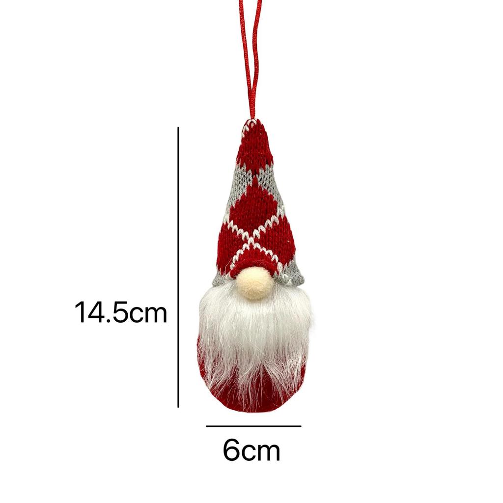 Faceless Gnomes Christmas Tree Ornaments: Small New Year Charms
