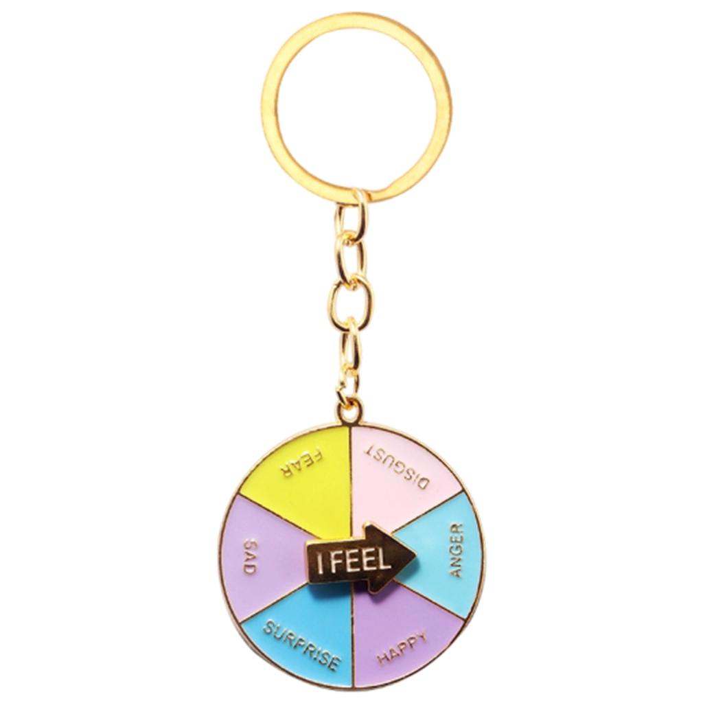 Rolig nyckelring för kvinnor män Beslutsvårare nyckelring Söt bilnyckelring för ryggsäck Julklapp till henne