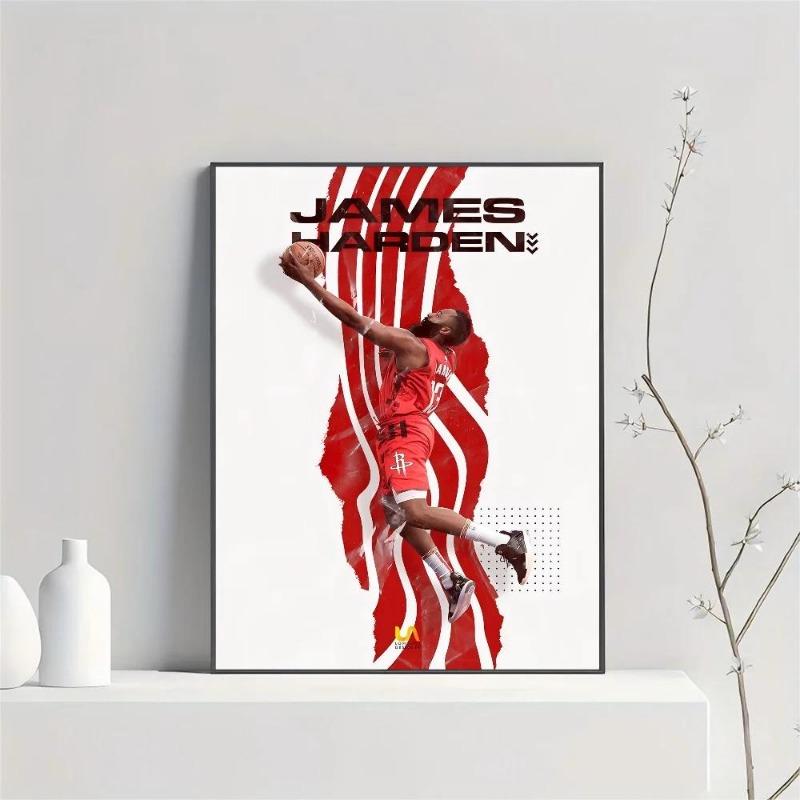 

ПК Джеймс Харден Баскетбол Плакат HD Настенное Искусство для Домашней Комнаты Бар Кафе Декор Современные Спортивные Принты Декор 21cm×30cm NoFrame