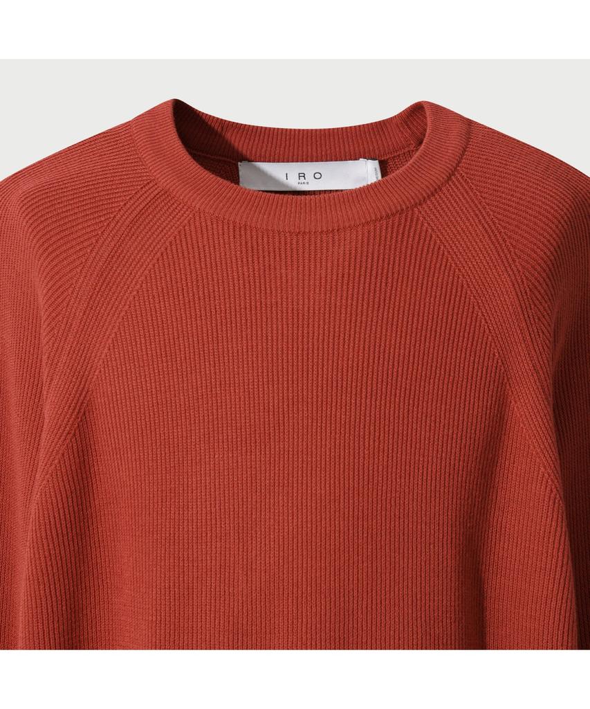 IRO Pulse Raglan Basic Long Sleeve Sweater - Red