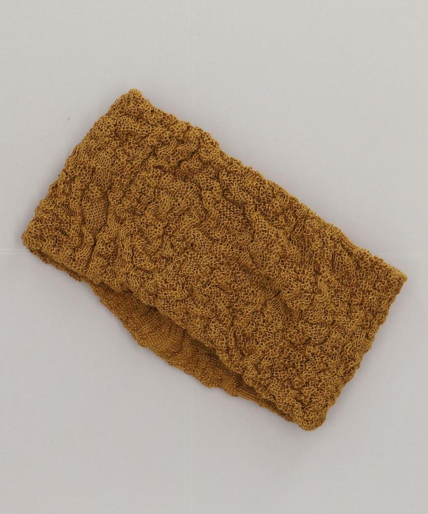 Kashira Washable Hairband, Casual, Loose Fit, Large, Daily, Simple, DOU02047, YELLOW, One Size