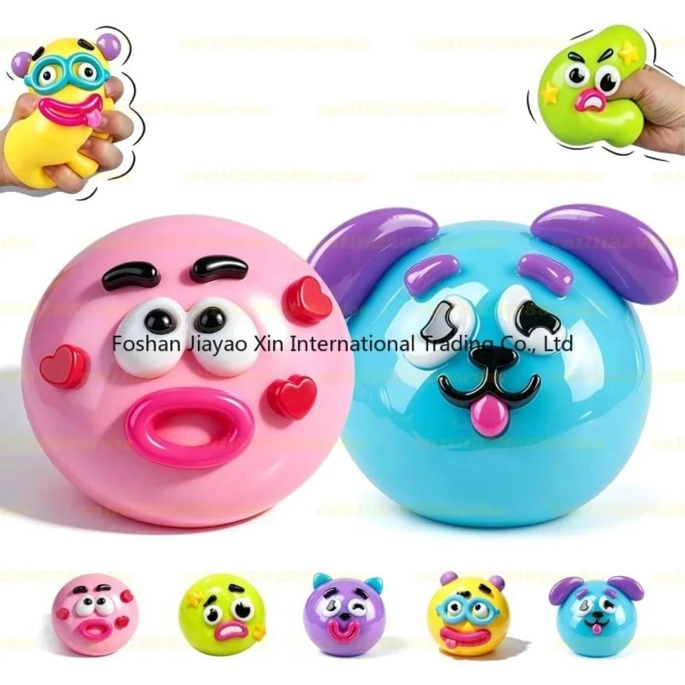 Brand New Smu Shers Squeezable Toy, Dog Face Swap Novelty Toy, Slow Rebound Soft Moldable Toy, Sensory Relaxation Toy