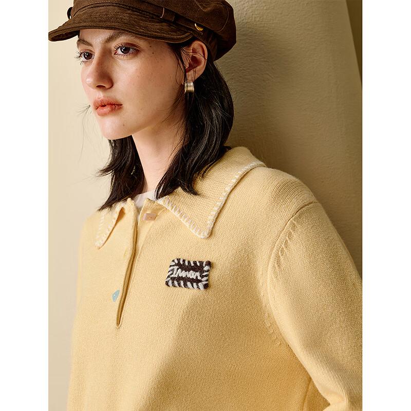 INMAN Women's Dopamine Core-Spun Polo Neck Sweater