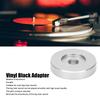 45 RPM Record Turntable Adapter Large Hole Conversion Sheet   Black Clamp Adapter for Most Big Hole Records