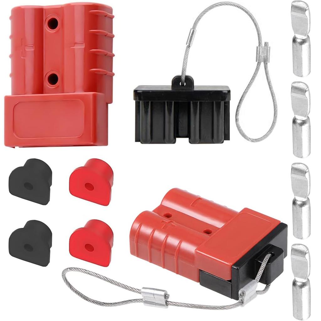 DAOKAI Quick Connect/Disconnect 50A 6-12 Gauge Wire Harness Plug Connector for Winch, Trailer,