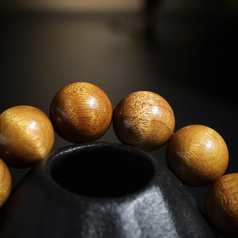 Jinsinan Wood Prayer Beads Bracelet