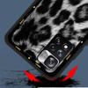 Case for Xiaomi Redmi Note 12 9S 8 10 11 Pro 10C 9C 9A 8T 8A 10S 11T 11E 9T 9i Black Silicone Phone Cover Animal Leopard Print