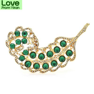 Bellissime spille a forma di piuma per donna, unisex, colore classico, foglia, per feste, ufficio, spilla, regali