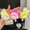 Cute Real Rabbit Hair Small Coal Ball Car Keychain Pendant Ins Internet Celebrity Cartoon High-end Pom-pom Bag Pendant