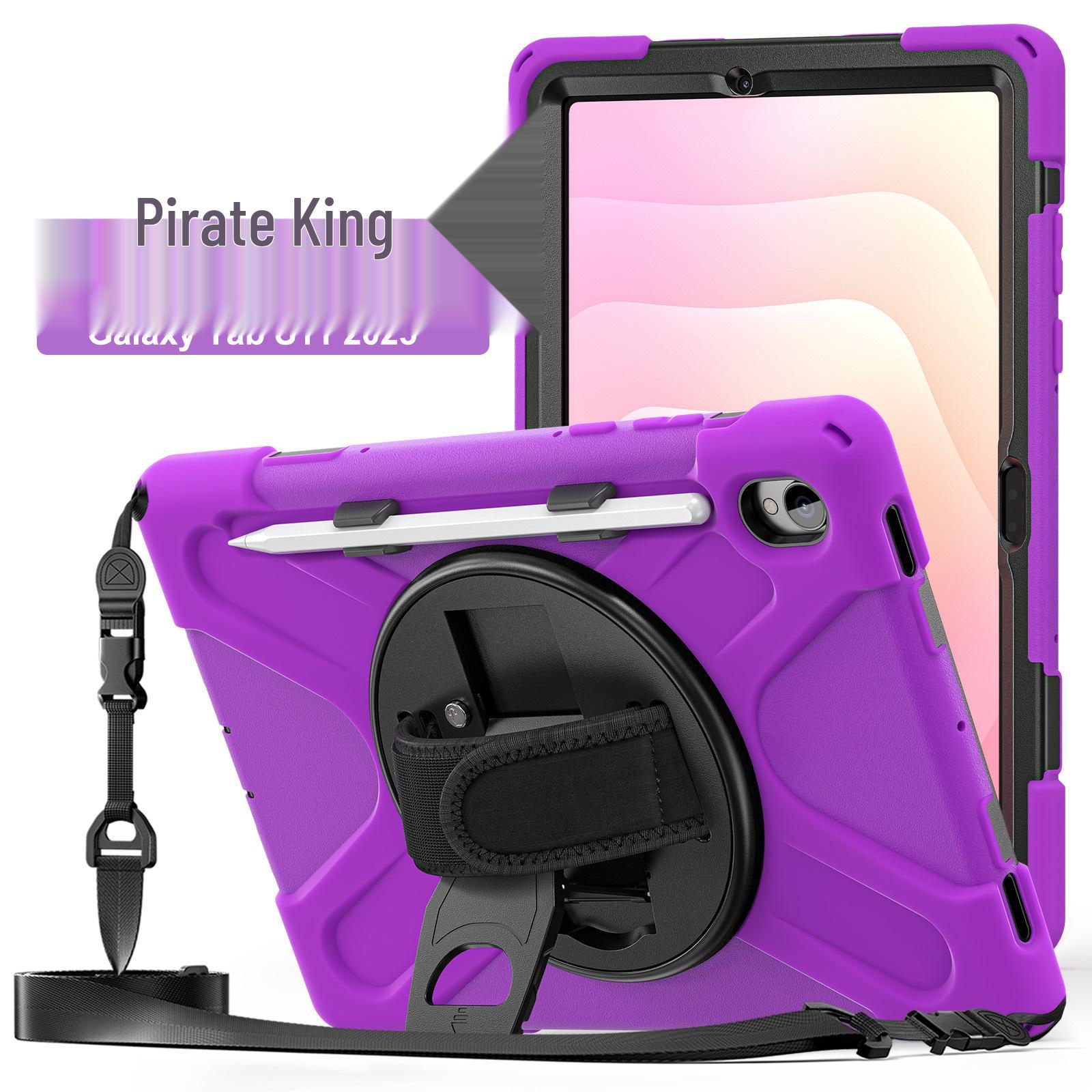 

2025 Samsung Tab S11 X730 Силиконовый защитный чехол с плечевым ремнем и подставкой - Полная защита и защита от падений Galaxy Tab S11 X730/X736/X736B (2025)