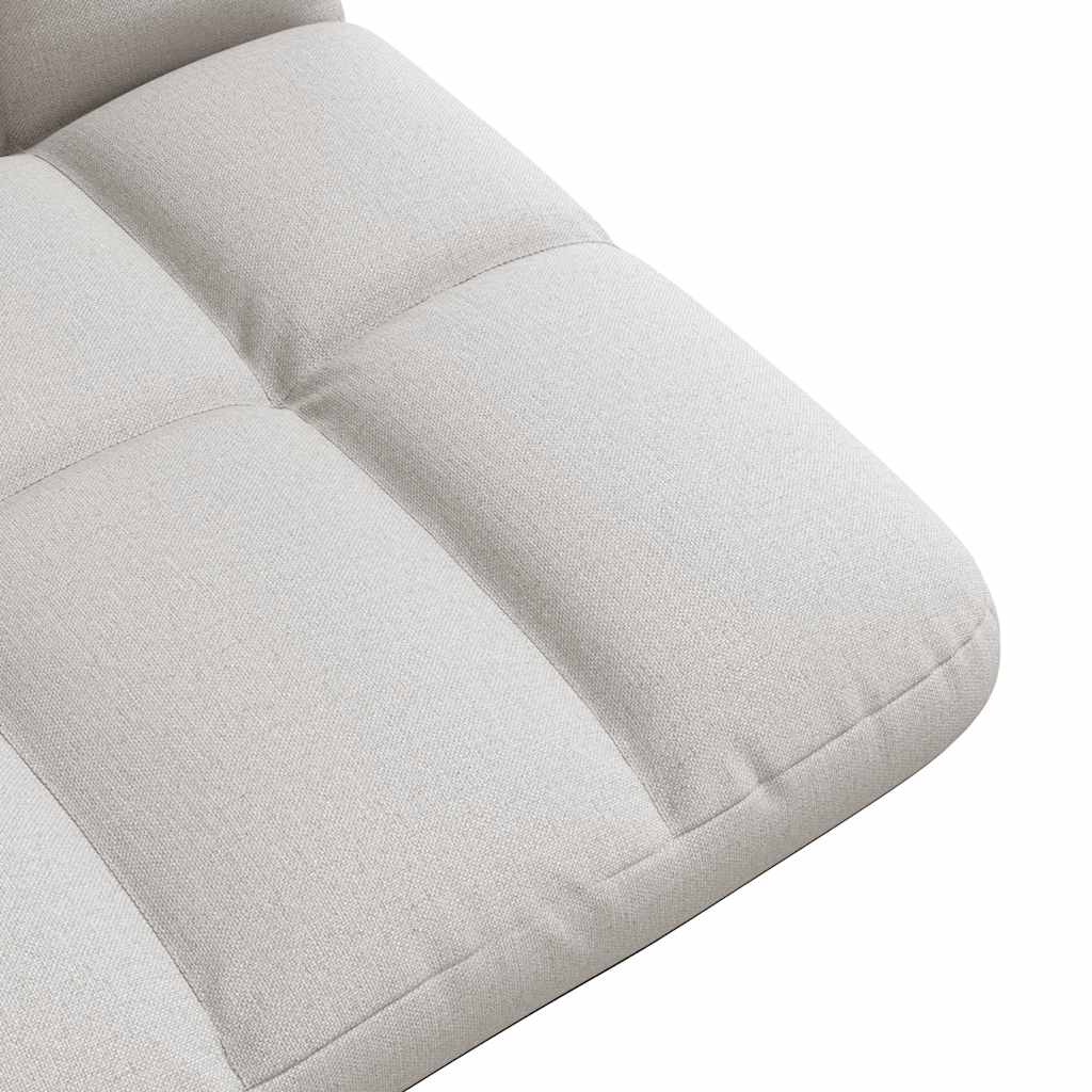 Foldable Floor Chair Cloud Grey 71 x 51 x 62 cm Fabric