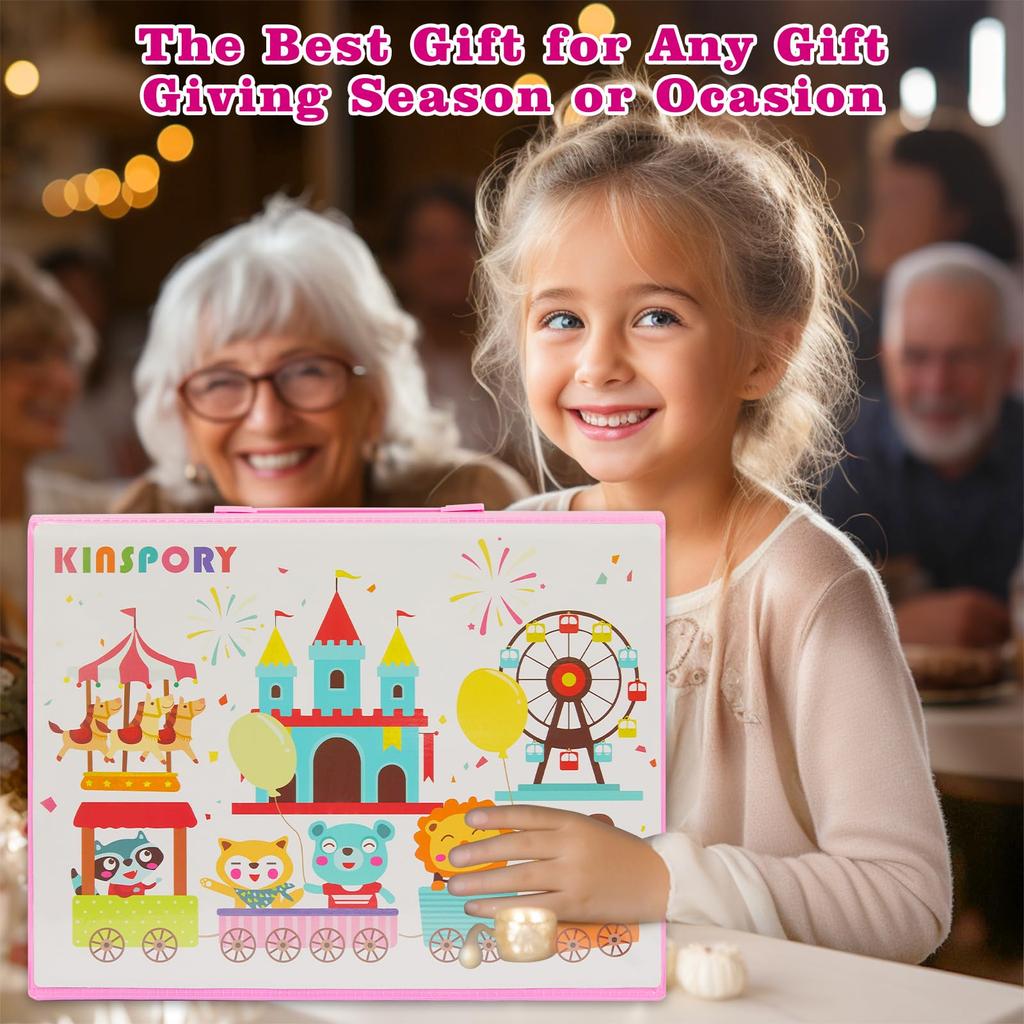 KINSPORY 290 Piece Drawing Set for Kids Art Double Sided Easel Watercolor Painting Colored Pencils Paints Markers Crayons School Supplies Art Supplies