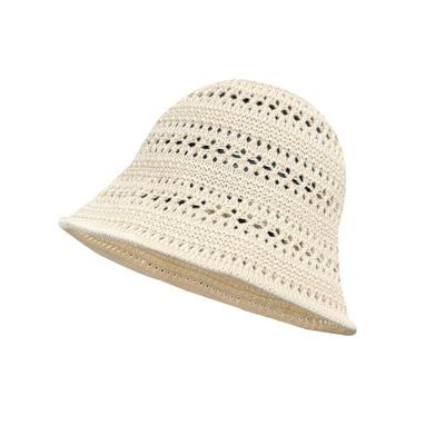 Hand-Knitted Large Fisherman Hat with Sun Protection