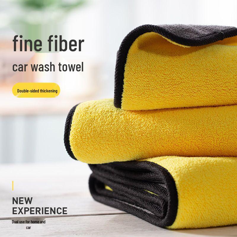 Thickened No-Shed Car Wash Towel - Enhanced Absorbency for Windows & Cleaning