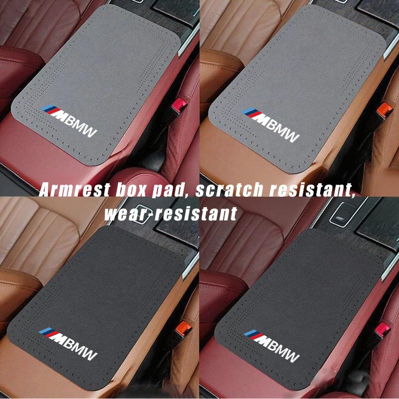 XPOV8 Universal Car Seat Protection Center Console Armrest Mat For BMW M Performance Alpina M3 M5 M6 X1 X3 X4 X5 G20