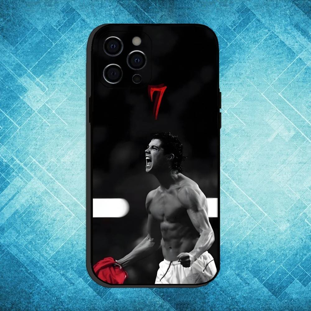 CR7 C-Cristiano R-Ronaldo Phone Case For iPhone17,16,15,14,13,12,11 Plus,Pro Max Soft Black Cover iPhone17PRO