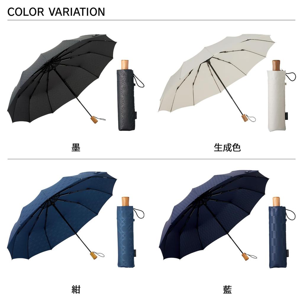 Mabu Parasol Folding Umbrella Parasol and Rain Umbrella for Women and Men Unisex 55cm 12 Ribs Ink Umbrella Rain Umbrella UV Protection Blackout
