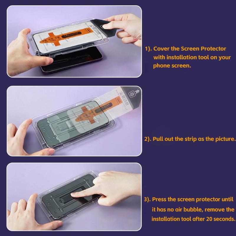 Łatwa instalacja Zestaw Anti-fingerprint Bezpyłowy Dla Xiaomi Poco F8 F7 Ultra Pro Folia Ochronna ze Szkła Hartowanego Kabina Bezpyłowa