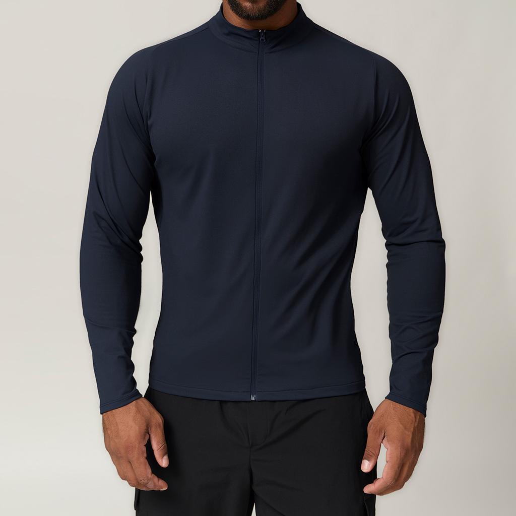Men's Stand Collar Hoodie Jacket, Solid Color Fleece Pullover for Outdoor Sports, Gym, Casual Wear, Home & Commute, Warm & Comfortable