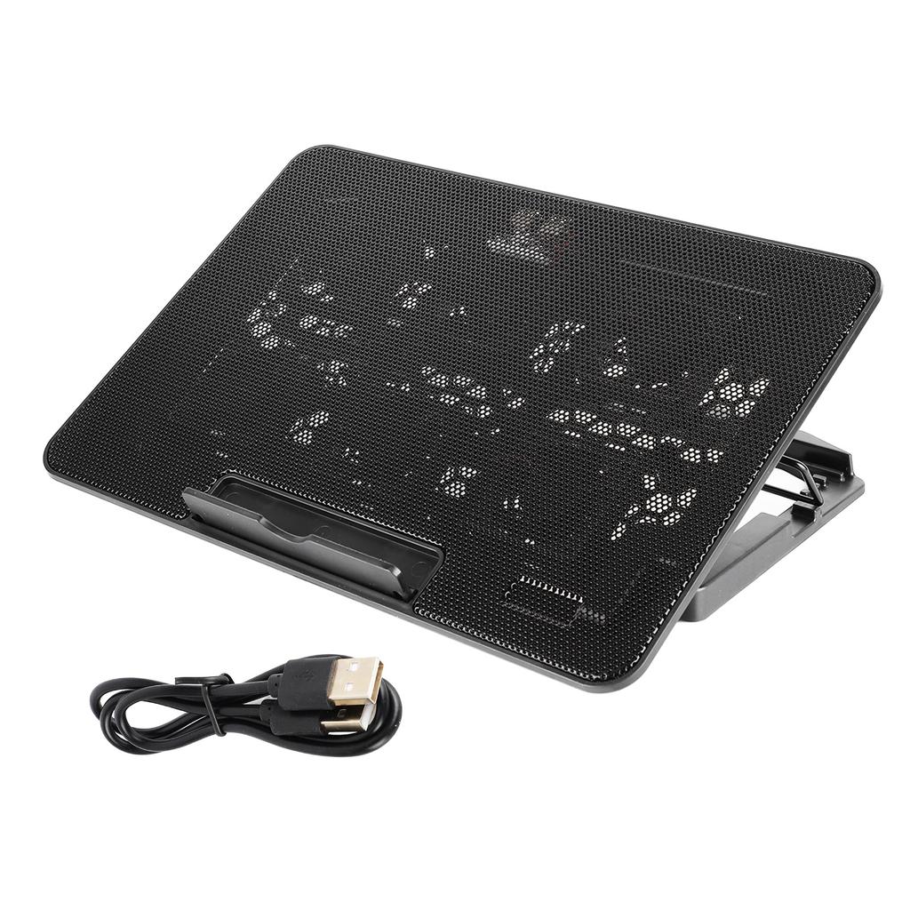 Laptop Cooling Pad 6 LED Fans Quiet Design USB Connection Adjustable Laptop Cooler for 15.6in Or