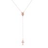 Virgin of The Cross Metal Necklace, Women's Fashion Retro Summer New Popular Pendant Collarbone Chain Jewelry