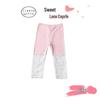 Girls' Summer Lace Trim Capri Pants - Stylish and Versatile Thin Layer