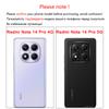 Für Xiaomi Redmi Note 14 Pro Hülle Transparent Luxus Silikonhülle Redmi Note 14 Pro Hülle TPU Schutzhülle Redmi Note 14 Pro Hülle