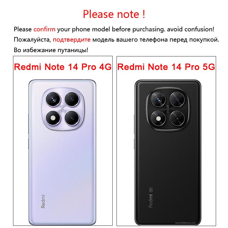 For Xiaomi Redmi Note 14 Pro Case Transparent Luxury Silicone Cover Redmi Note 14 Pro Case TPU Protector Redmi Note 14 Pro Cover