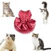 Bowknot Wedding Party Flower Printed for Spring Dog Skirt Dog Princess Dress Cat Dress Pet Apparel