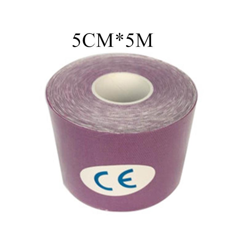 Nastro adesivo in rotolo di cotone elastico 2,5 cm * 5 m 5 cm * 5 m Nastro muscolare sportivo Fasciatura Cura Kinesiologia Nastro di primo soccorso Supporto per lesioni muscolari