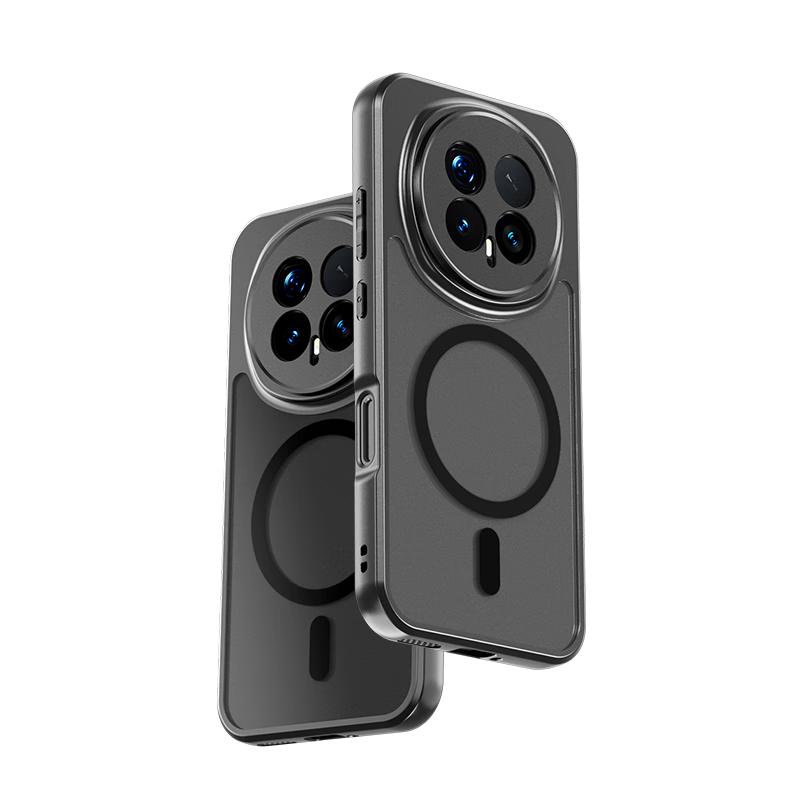 Skin-Feel Magnetic Adsorption Case for Honor Magic8 Pro, MagSafe Magnetic Silicone Soft Edge Protective Case, Skin-Friendly Matte Anti-Fingerprint