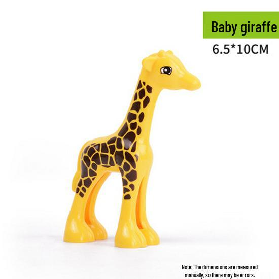 Large Animal Building Blocks: Dinosaur, Tiger, Elephant, Crocodile, Giraffe DIY Educational Toys for Kids