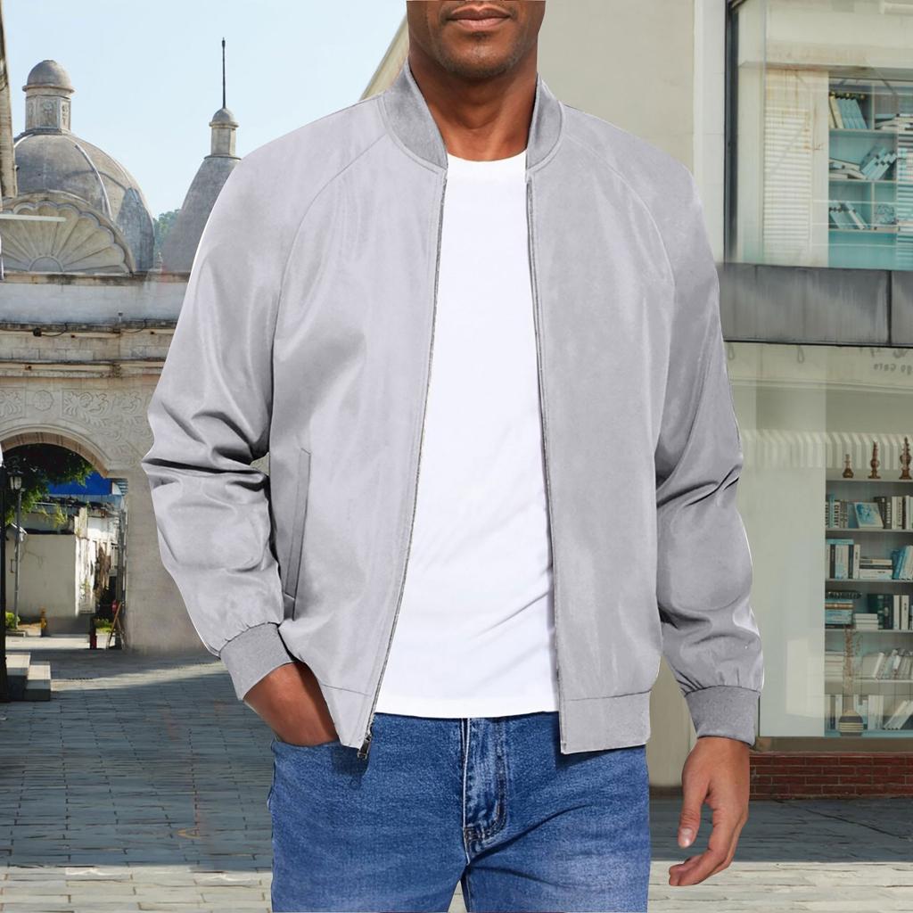 Men's Athletic Casual  Jacket - Outdoor Plus Size Softshell Solid Color Jacket Coat