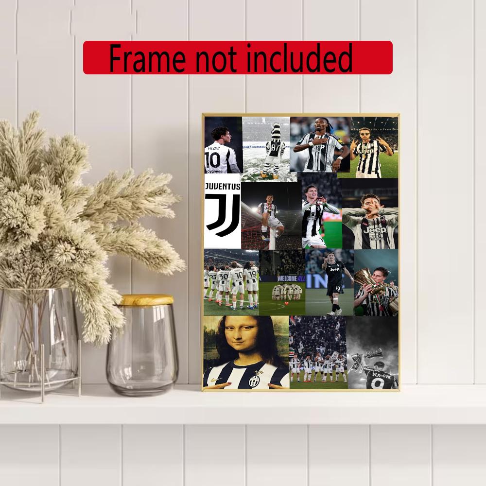 Juventus 5D Diamond Painting Round Diamond Rhinestones Mosaic Diamond Embroidery Wall Paintings Rhinestones Gift Frameless