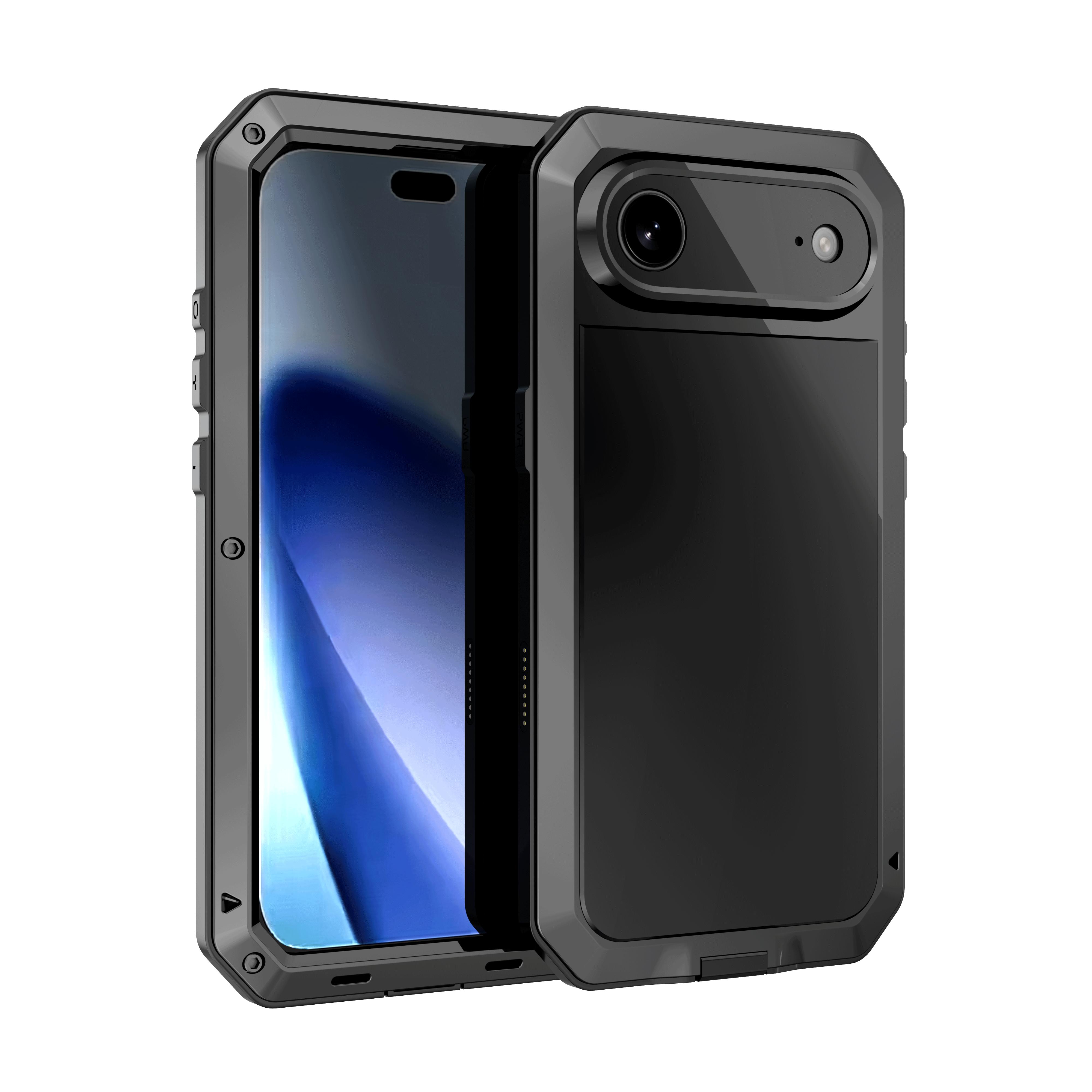 

Для iPhone 17 Air 17Pro 17ProMax Алюмінієвий Металевий Чохол-Броня Важкий Ударостійкий Міцний Захист від Пилу Скло Gorilla Glass aluminum&iPhone17 Pro Max чорний