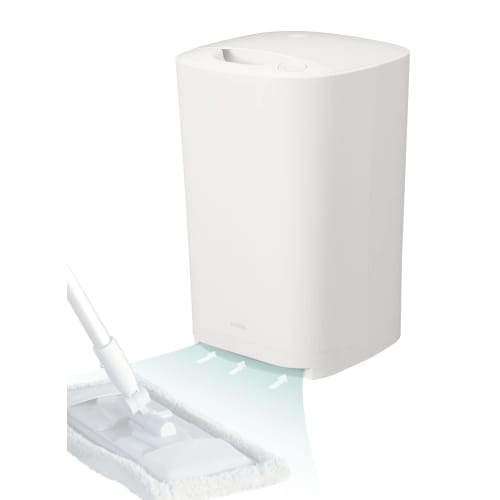 CB Japan Mlte Electric Dustpan, White, Comfortable Floor Cleaning Support, Powerful 100W Suction with One Button, Paper Bag for Easy Disposal, 1.2L Du