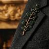 Emerald Branch Brooch - Women's Luxury High-End Fashion Accessory with Exquisite and Stylish Design