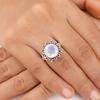 Milky Opal Gemstone 925 Sterling Silver Jewelry Handcrafted Ring For Women Gift RR-7-15