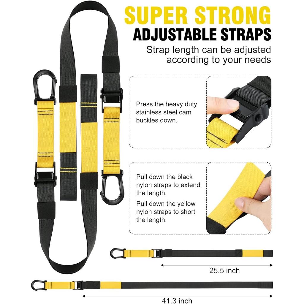 Home Resistance Training Kit, Resistance Trainer Fitness Straps for Full Body Workout, Bodyweight Resistance Bands with Handles, Door Anchor